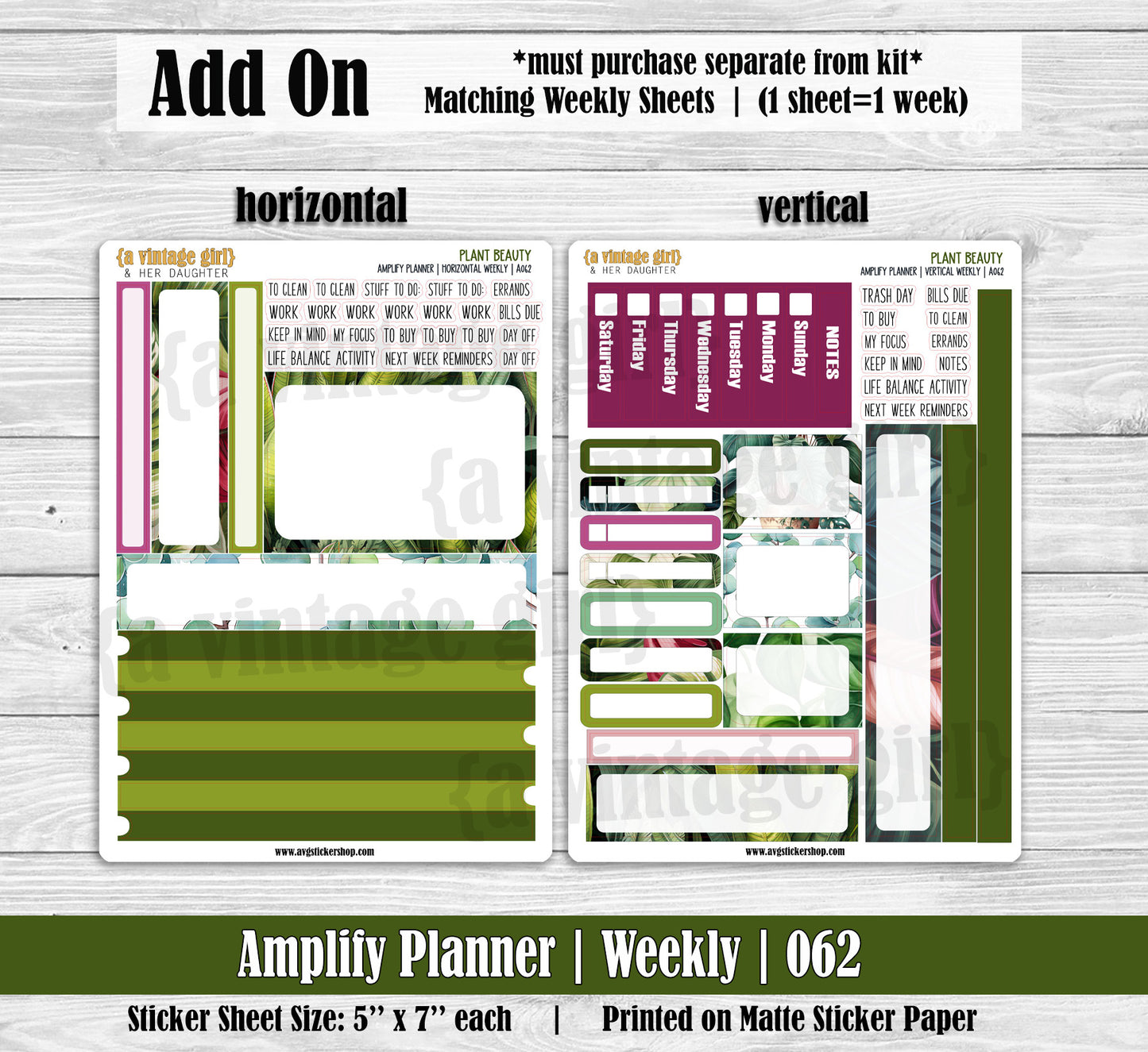 AMPLIFY PLANNER | Plant Beauty | A062