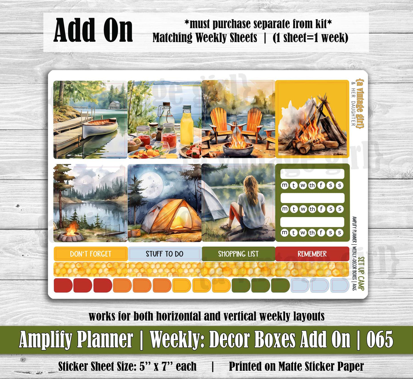 AMPLIFY PLANNER | Set Up Camp | A064