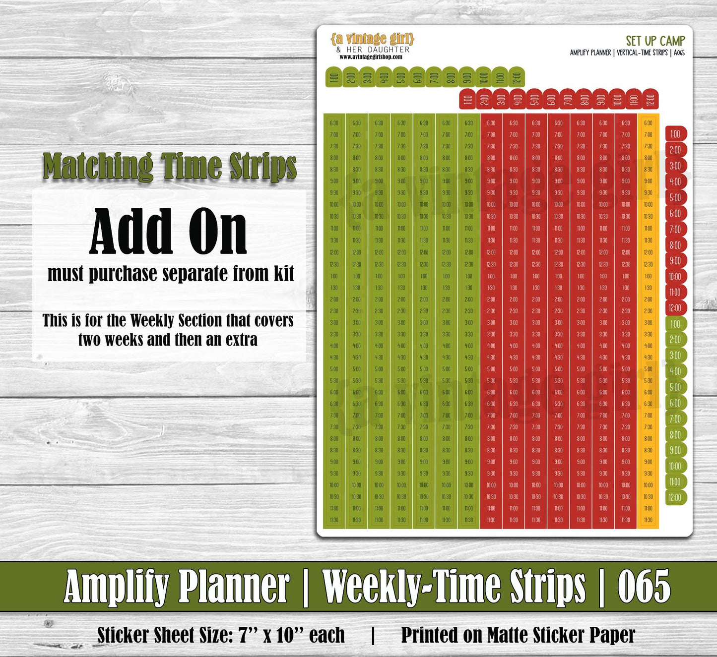 AMPLIFY PLANNER | Set Up Camp | A064