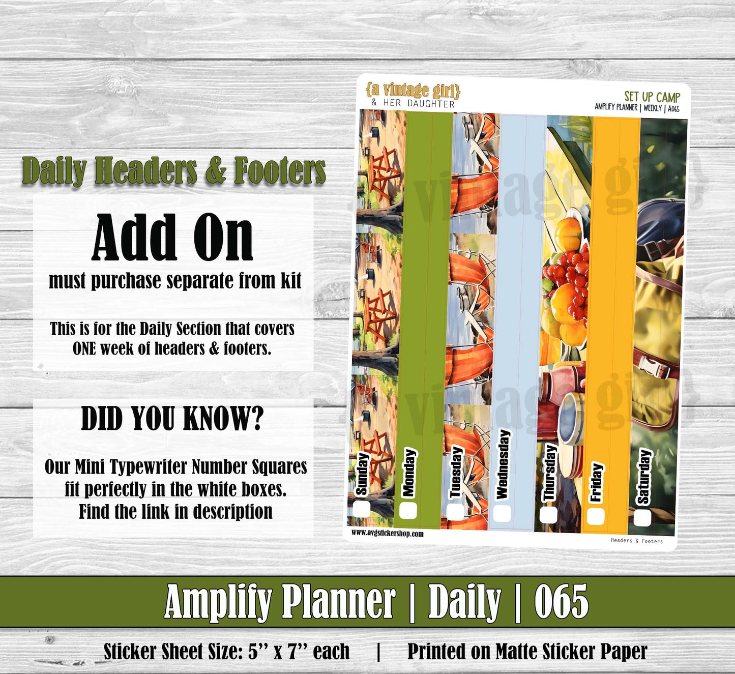 AMPLIFY PLANNER | Set Up Camp | A064