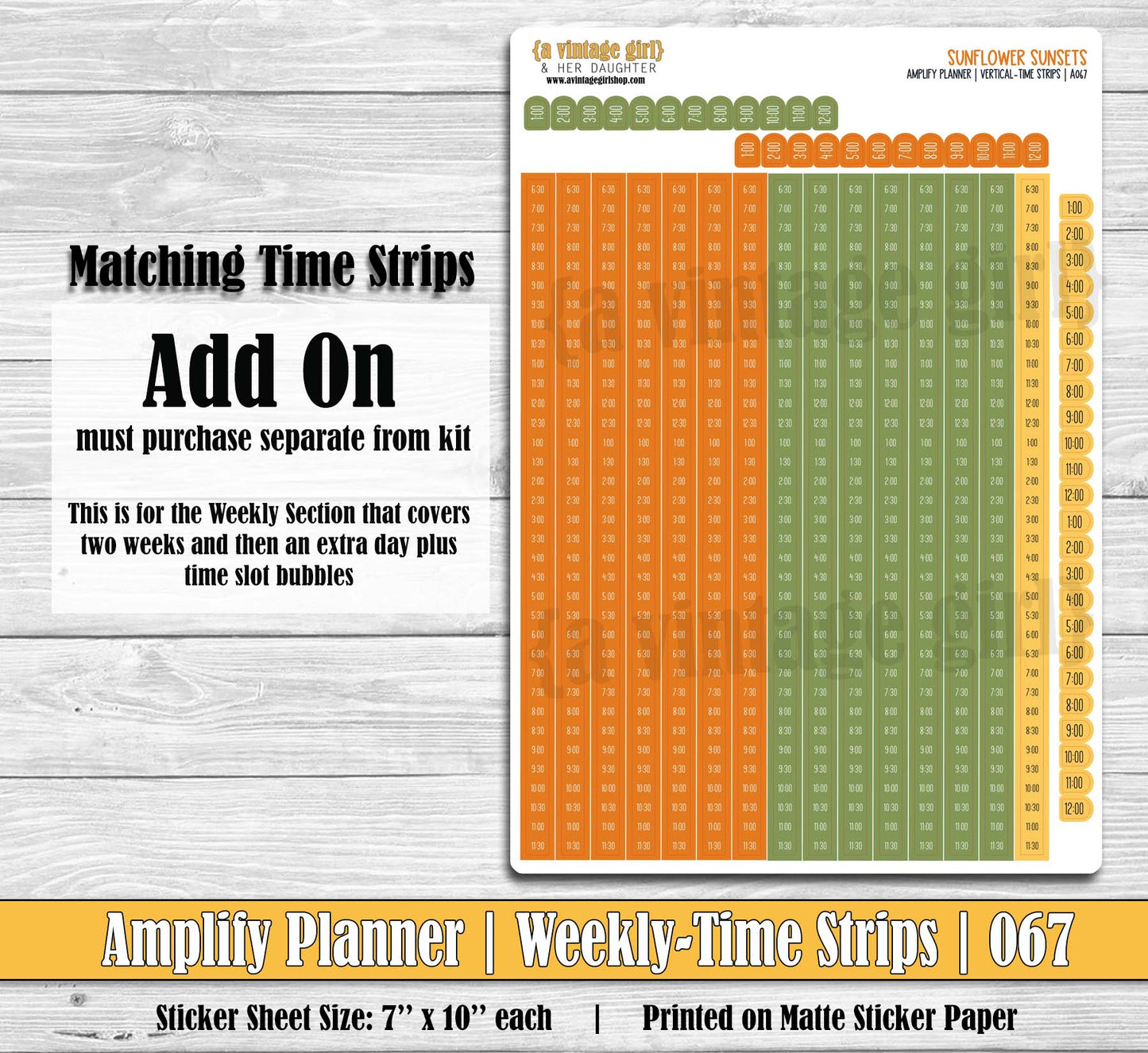 AMPLIFY PLANNER | Sunflower Sunsets | A067