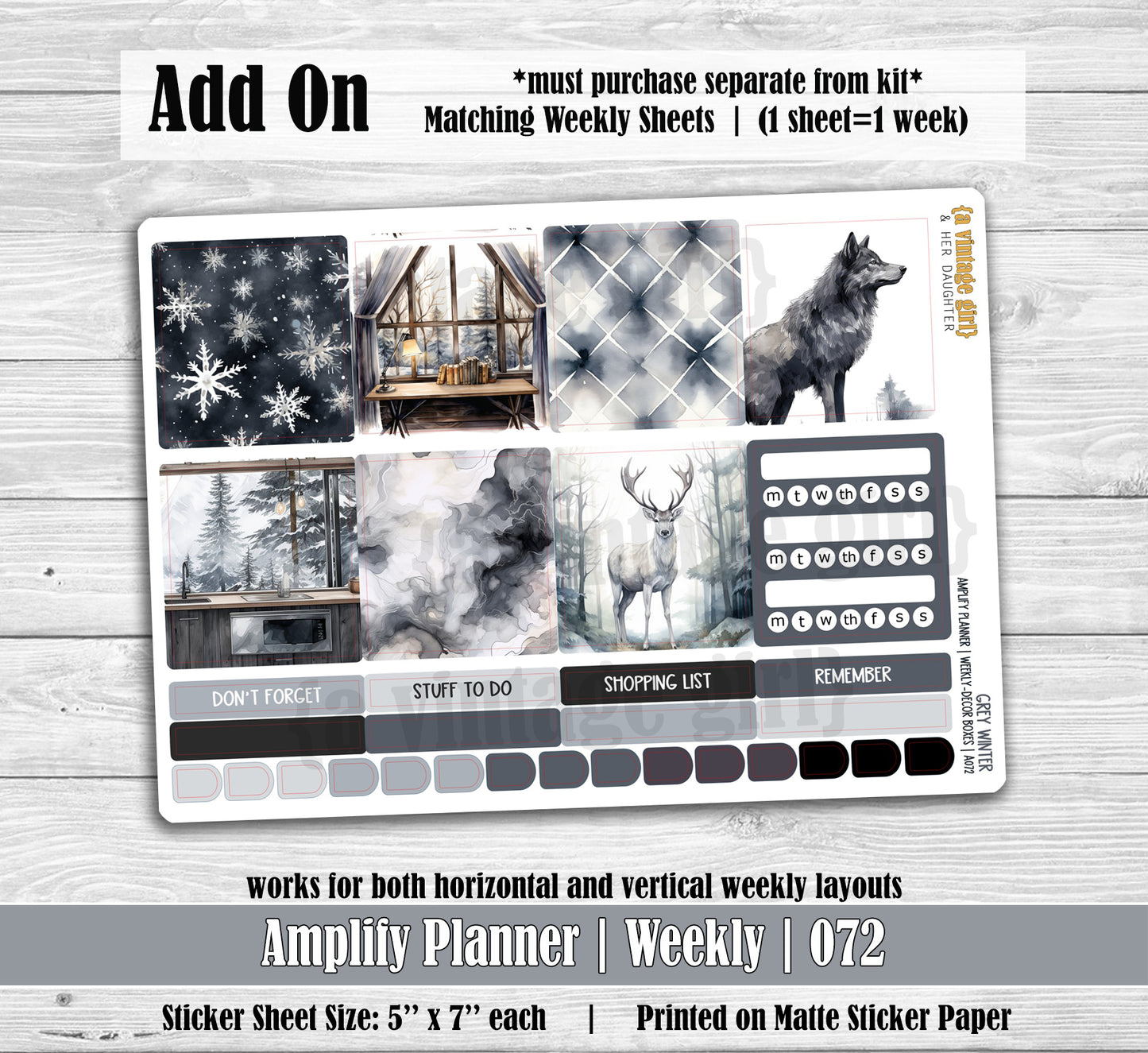 AMPLIFY PLANNER | Grey Winter | A072