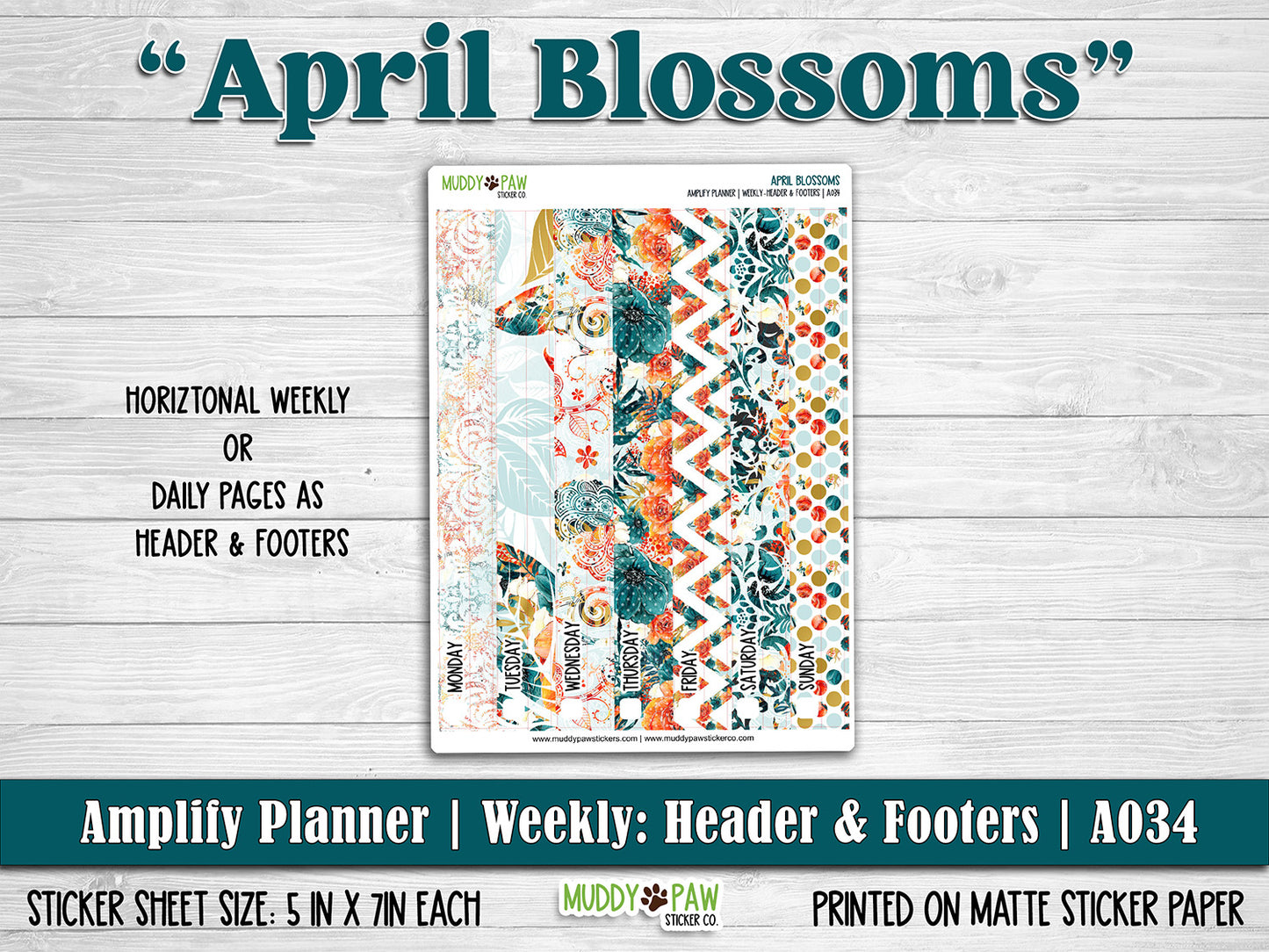 AMPLIFY PLANNER | April Blossom | A034