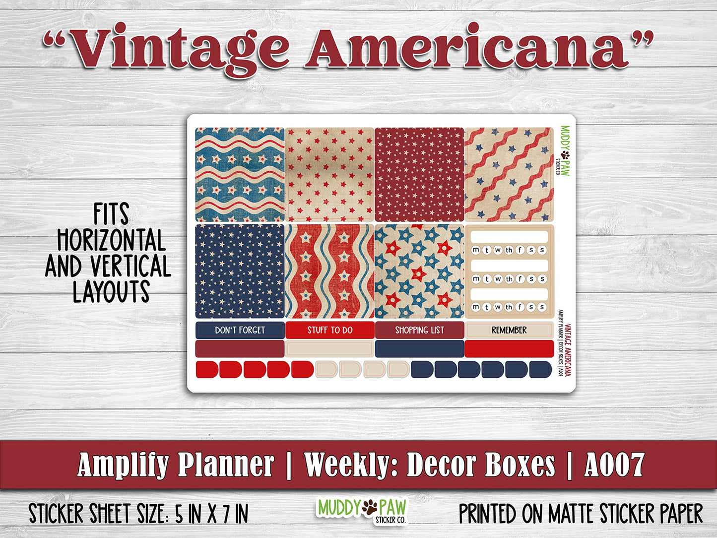 AMPLIFY PLANNER | Vintage Americana | A007