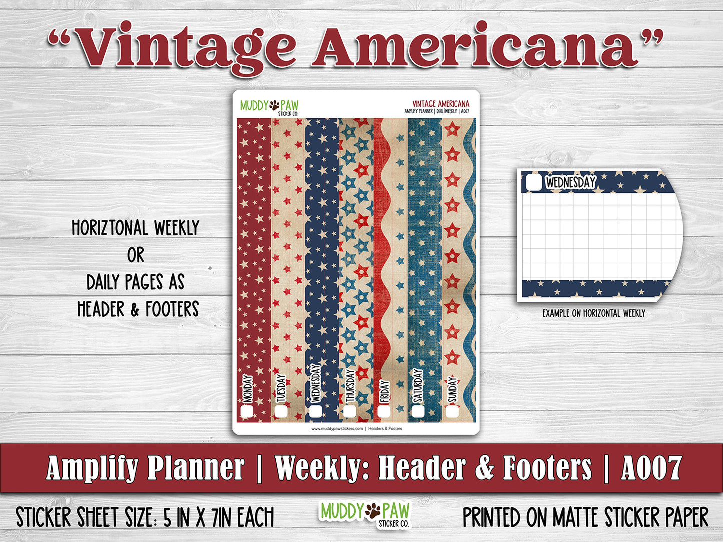 AMPLIFY PLANNER | Vintage Americana | A007