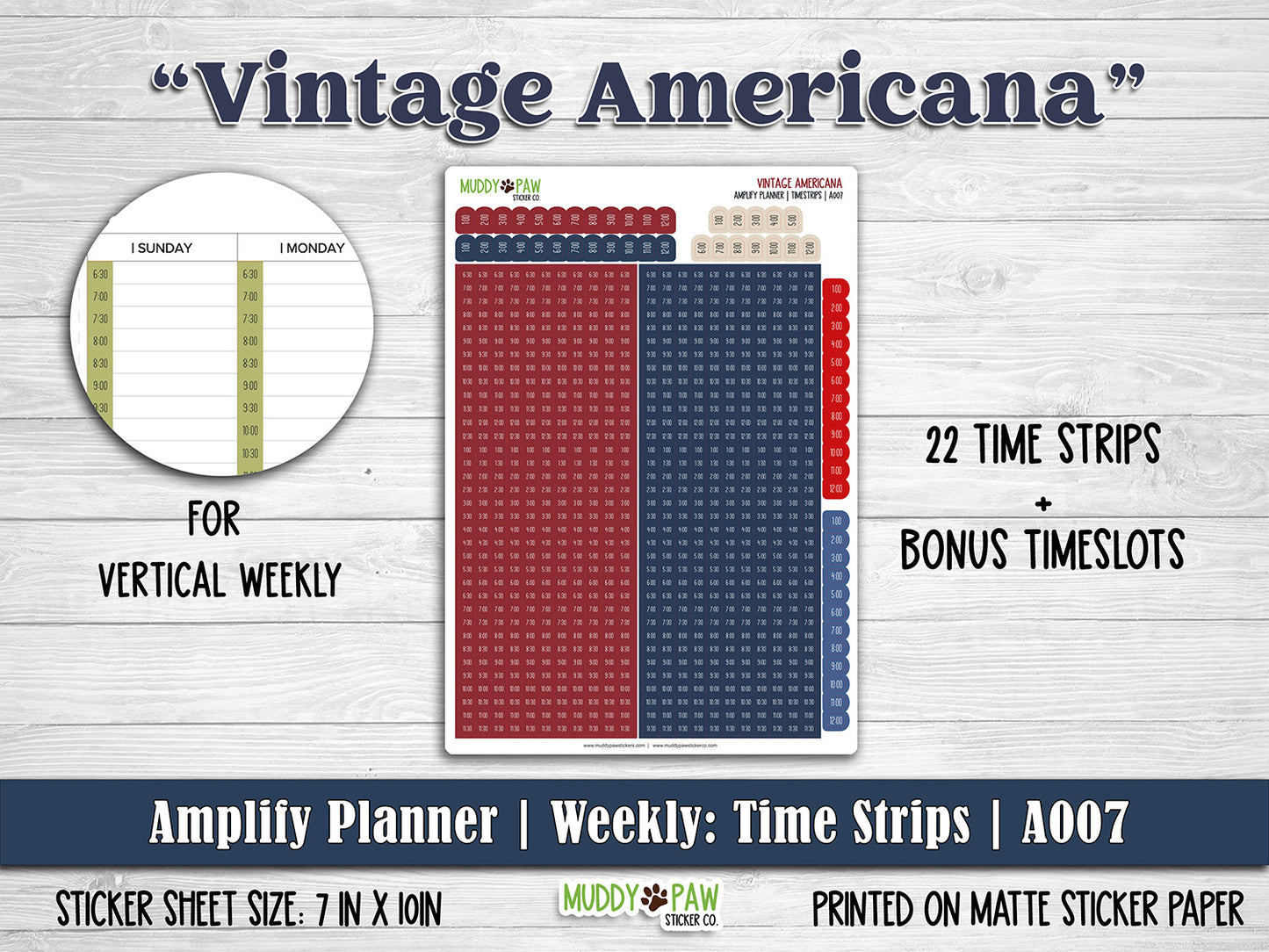 AMPLIFY PLANNER | Vintage Americana | A007