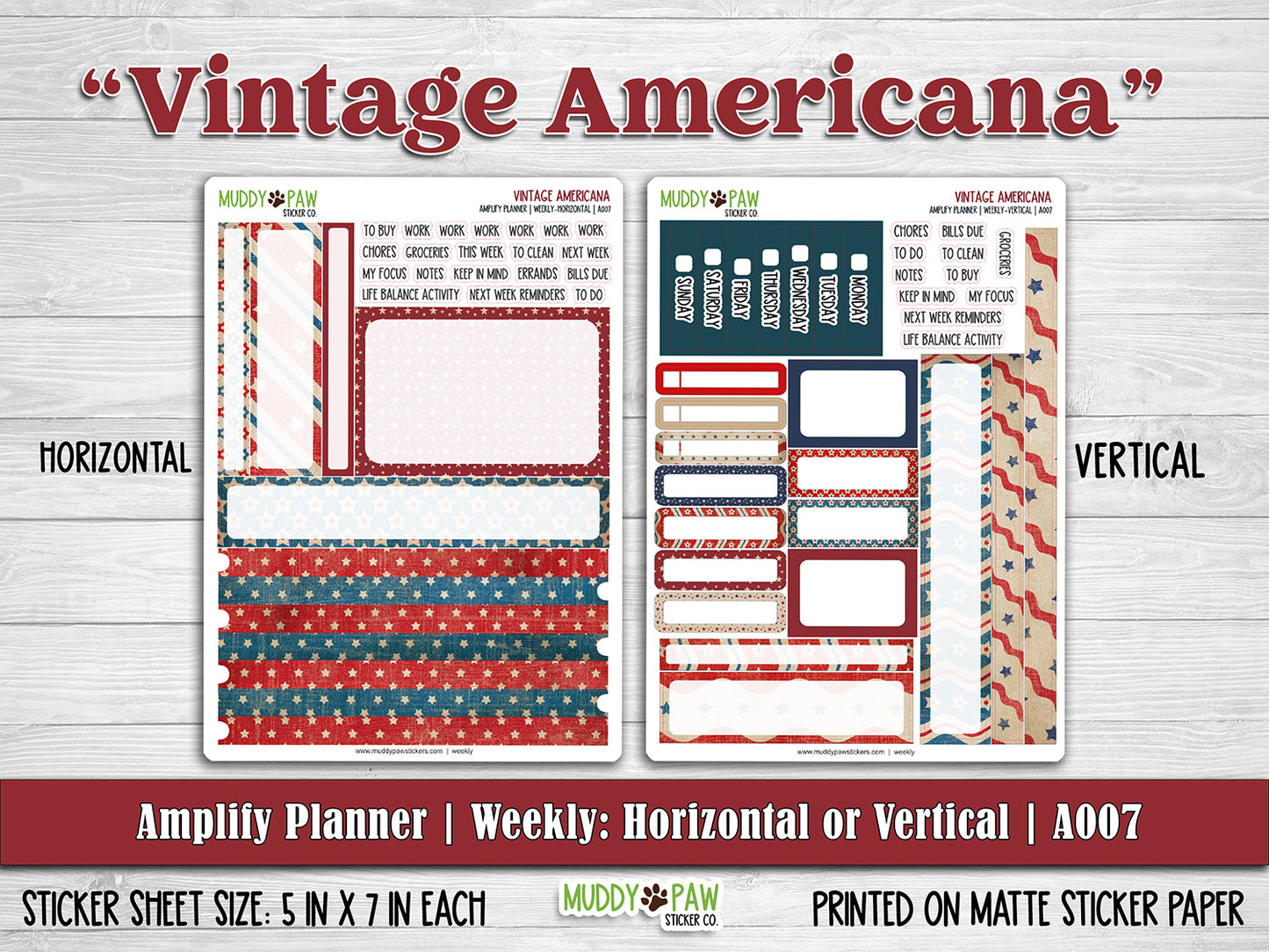 AMPLIFY PLANNER | Vintage Americana | A007