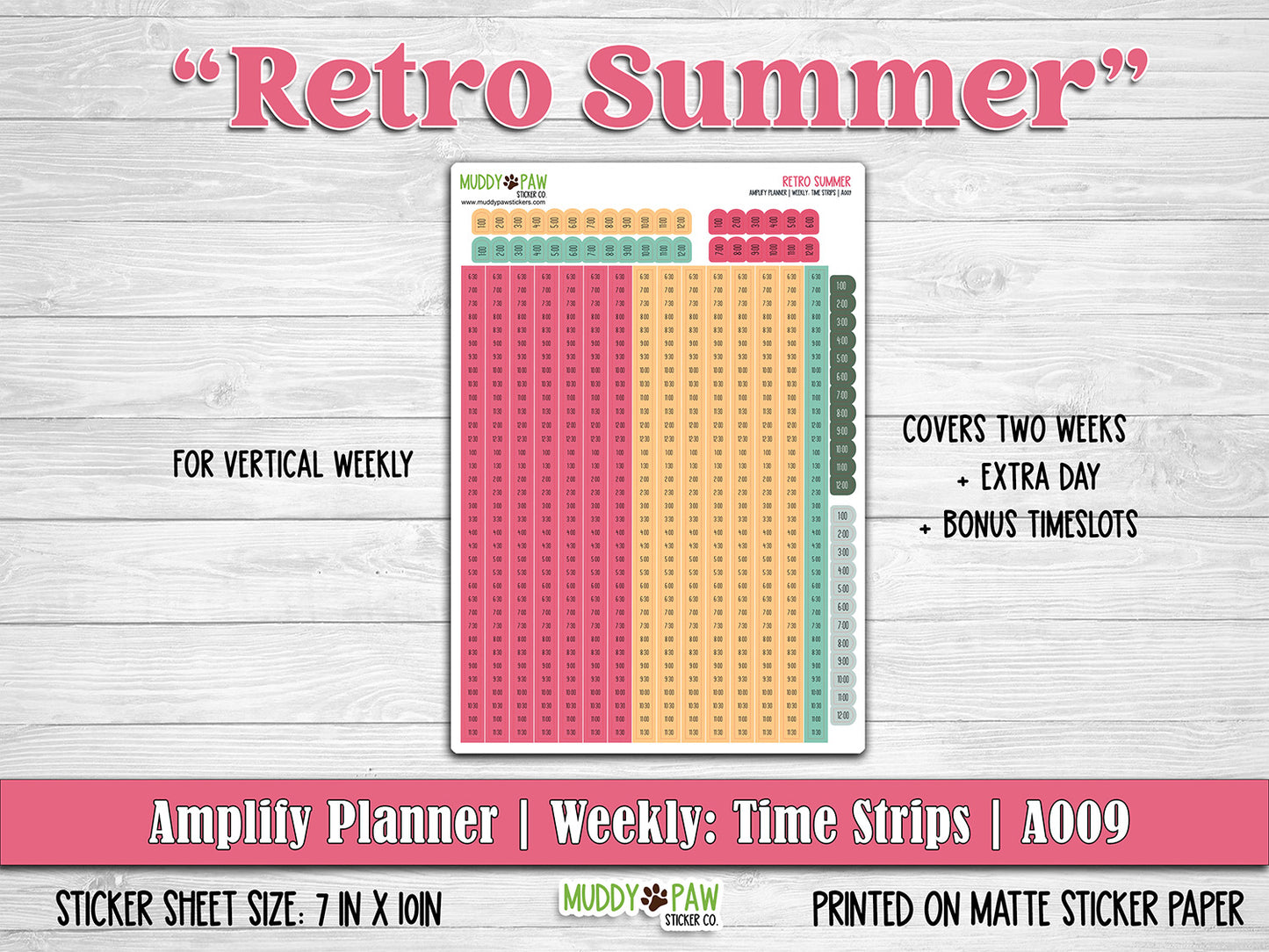 AMPLIFY PLANNER | Retro Summer | A009