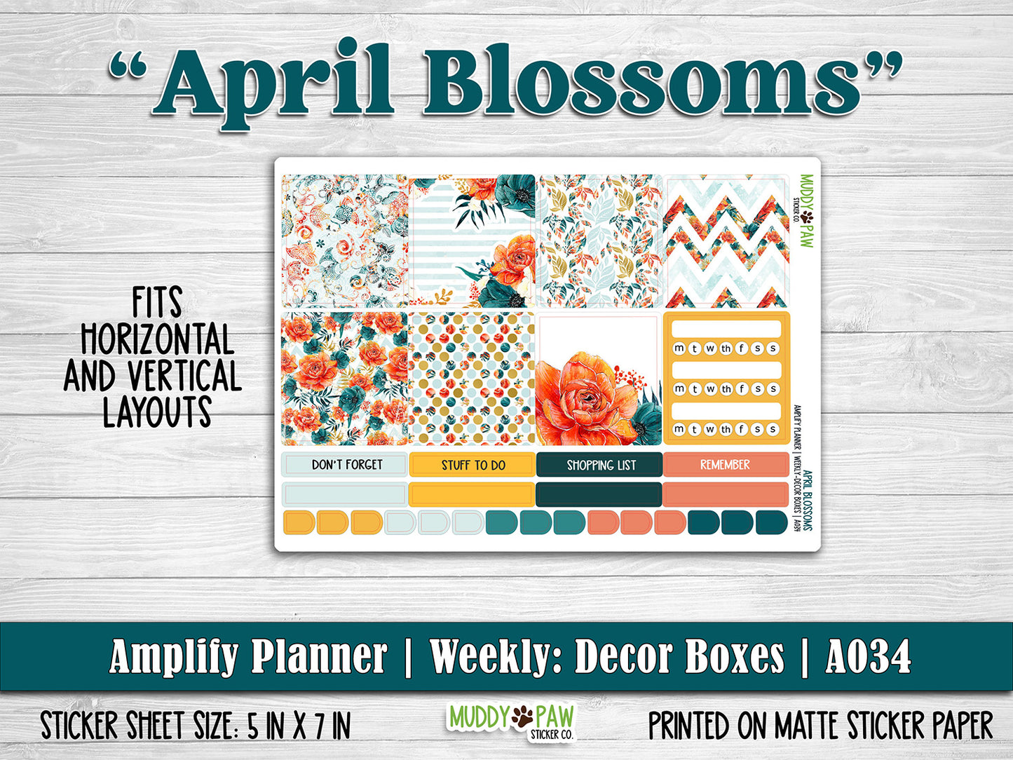 AMPLIFY PLANNER | April Blossom | A034