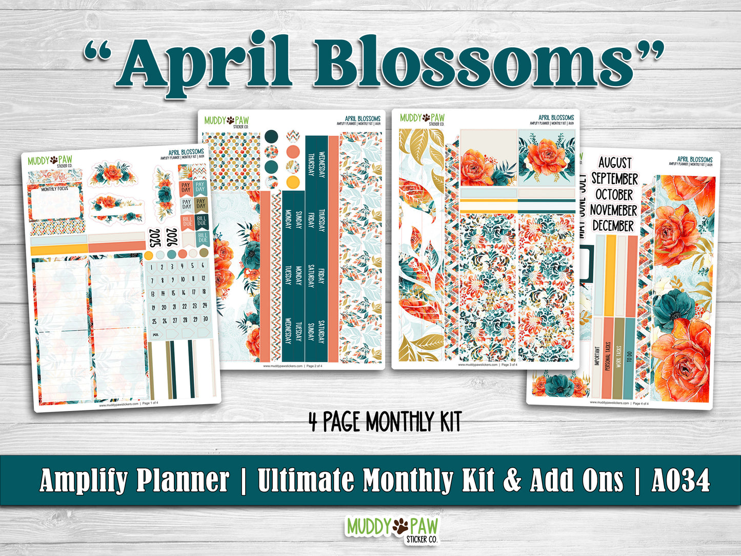 AMPLIFY PLANNER | April Blossom | A034