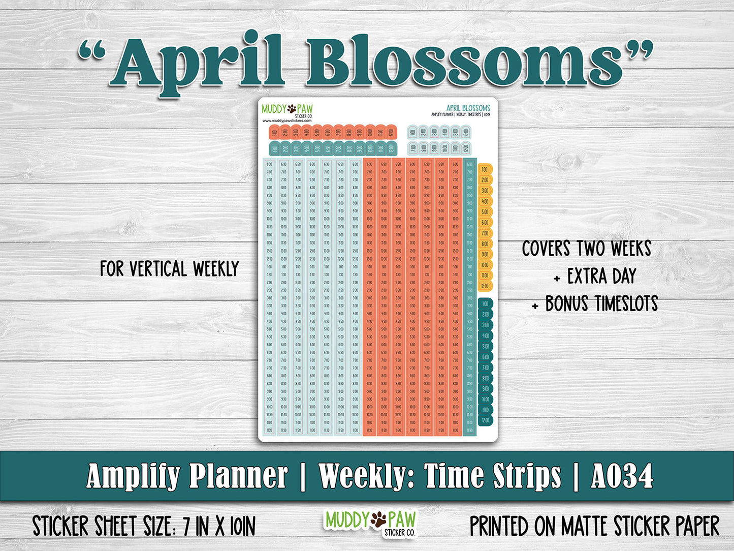 AMPLIFY PLANNER | April Blossom | A034