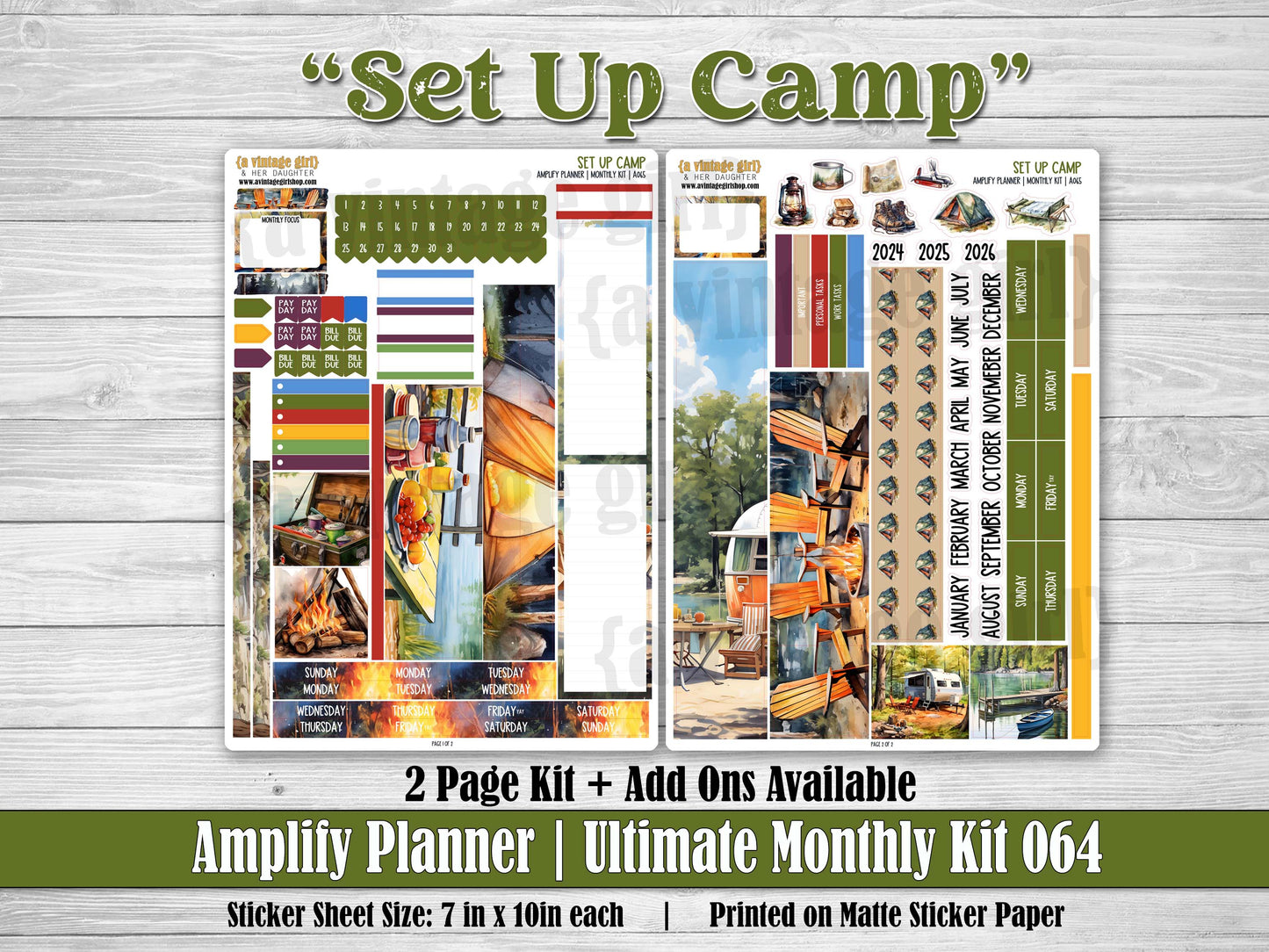 AMPLIFY PLANNER | Set Up Camp | A064