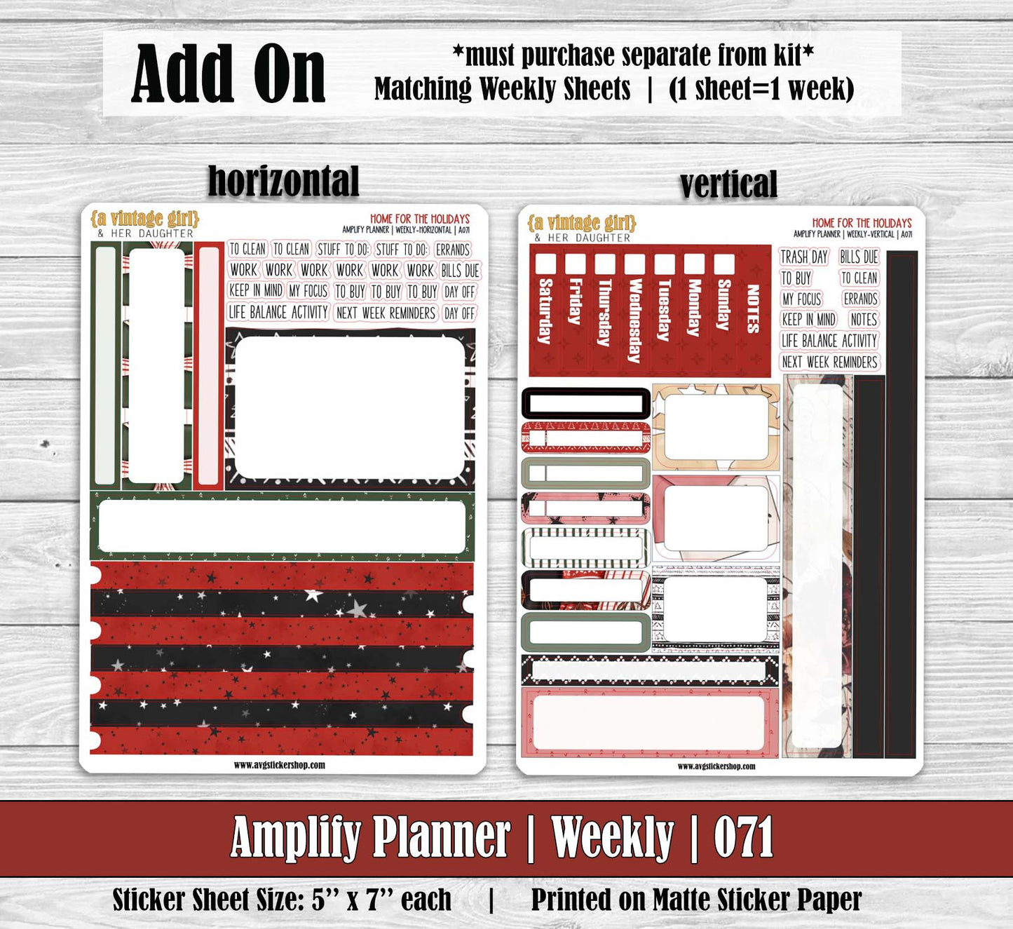 AMPLIFY PLANNER | Home For The Holidays | A071