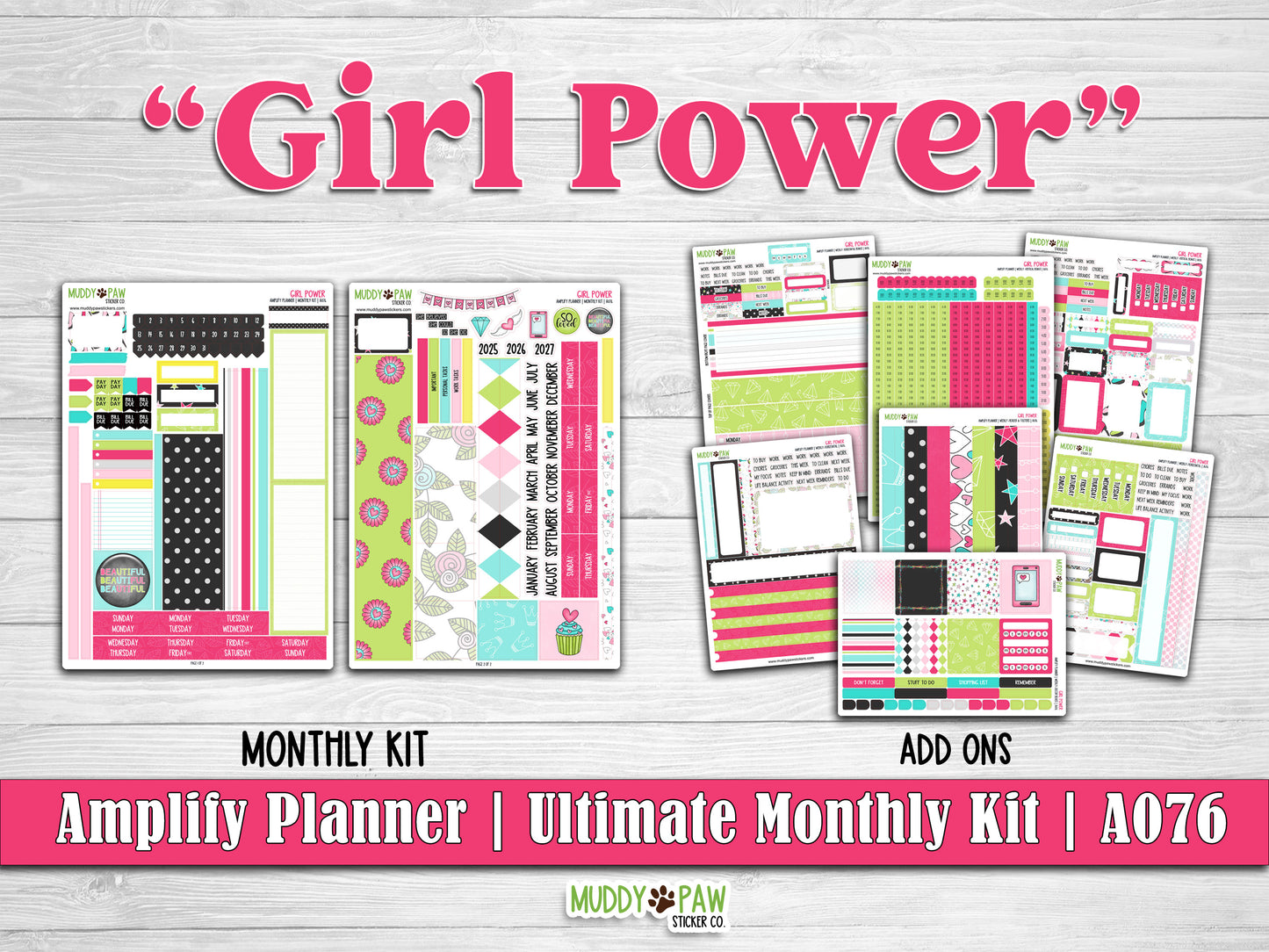 AMPLIFY PLANNER | Girl Power | A076