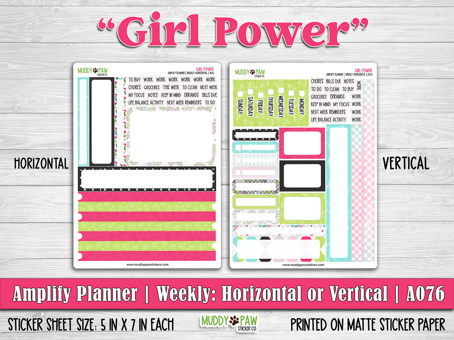 AMPLIFY PLANNER | Girl Power | A076