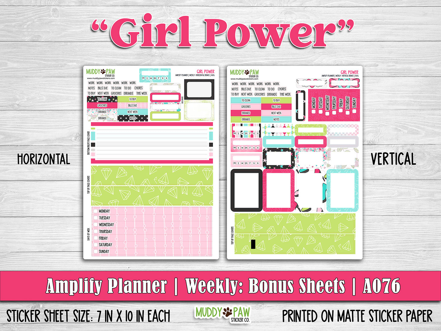 AMPLIFY PLANNER | Girl Power | A076