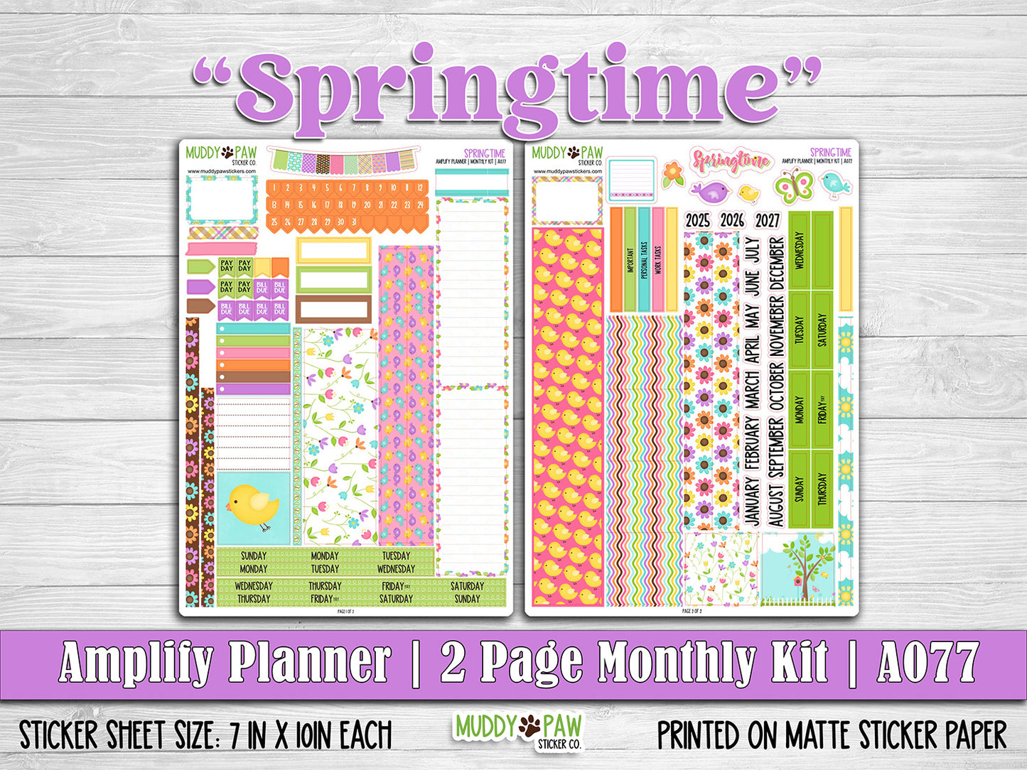 AMPLIFY PLANNER | Springtime | A077