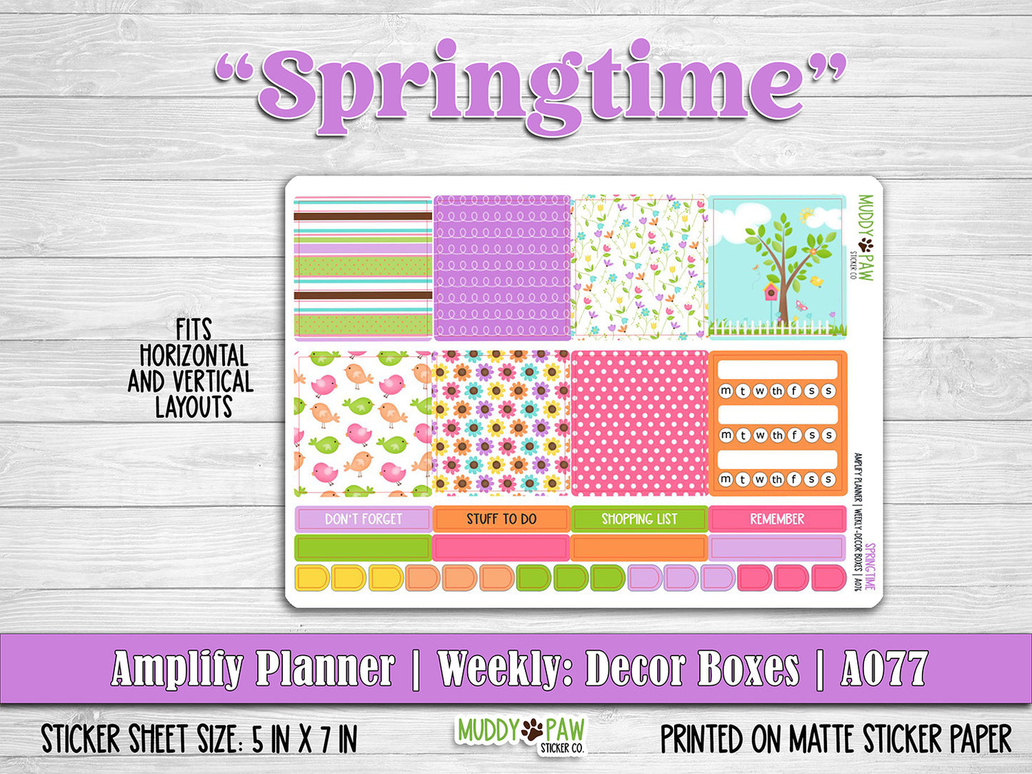 AMPLIFY PLANNER | Springtime | A077