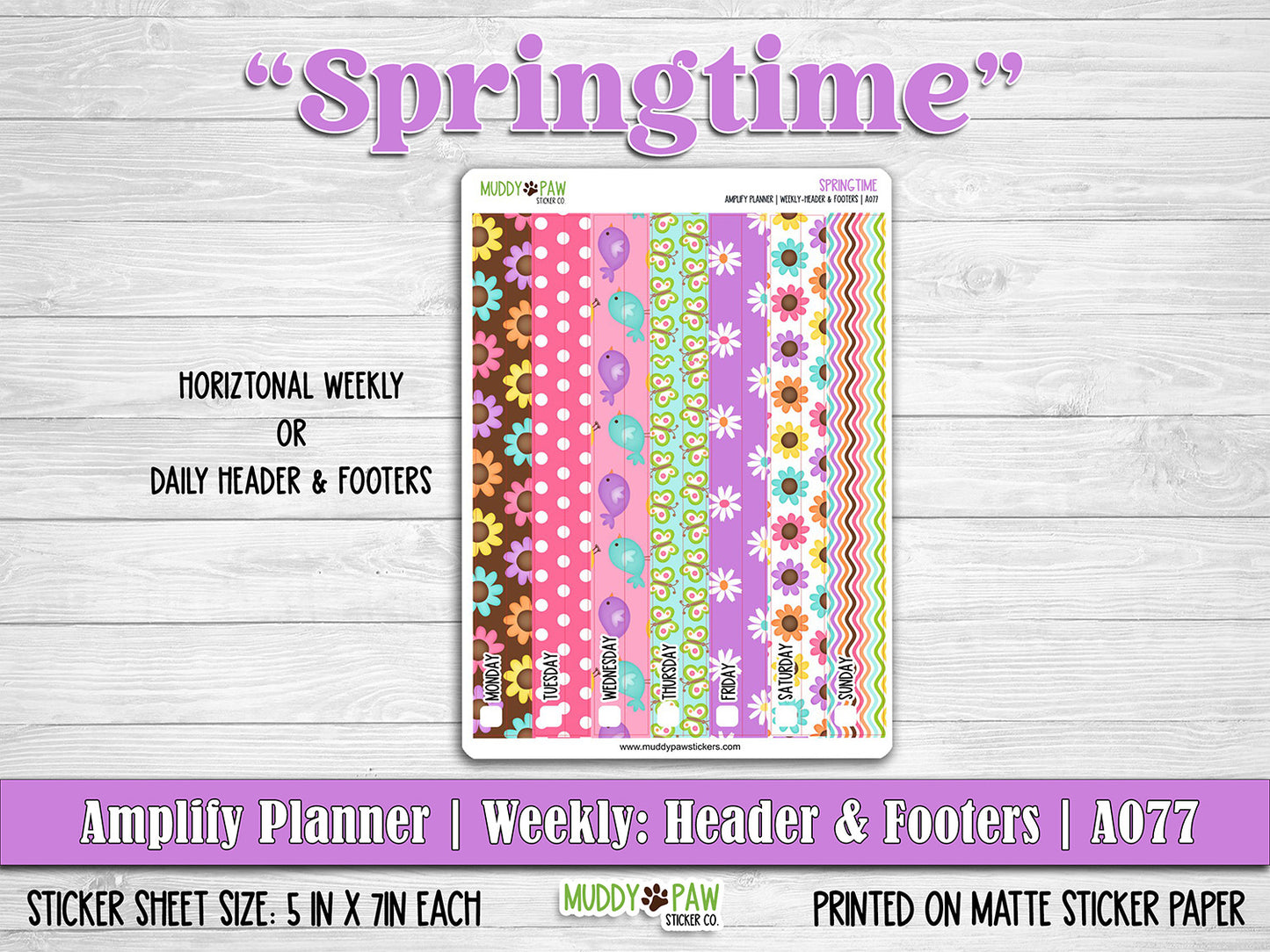 AMPLIFY PLANNER | Springtime | A077