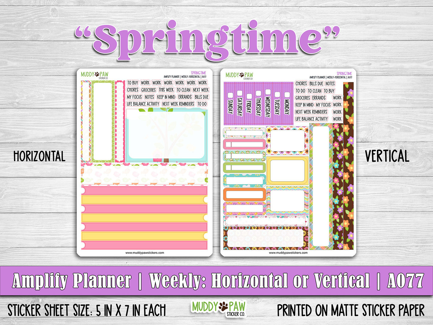 AMPLIFY PLANNER | Springtime | A077