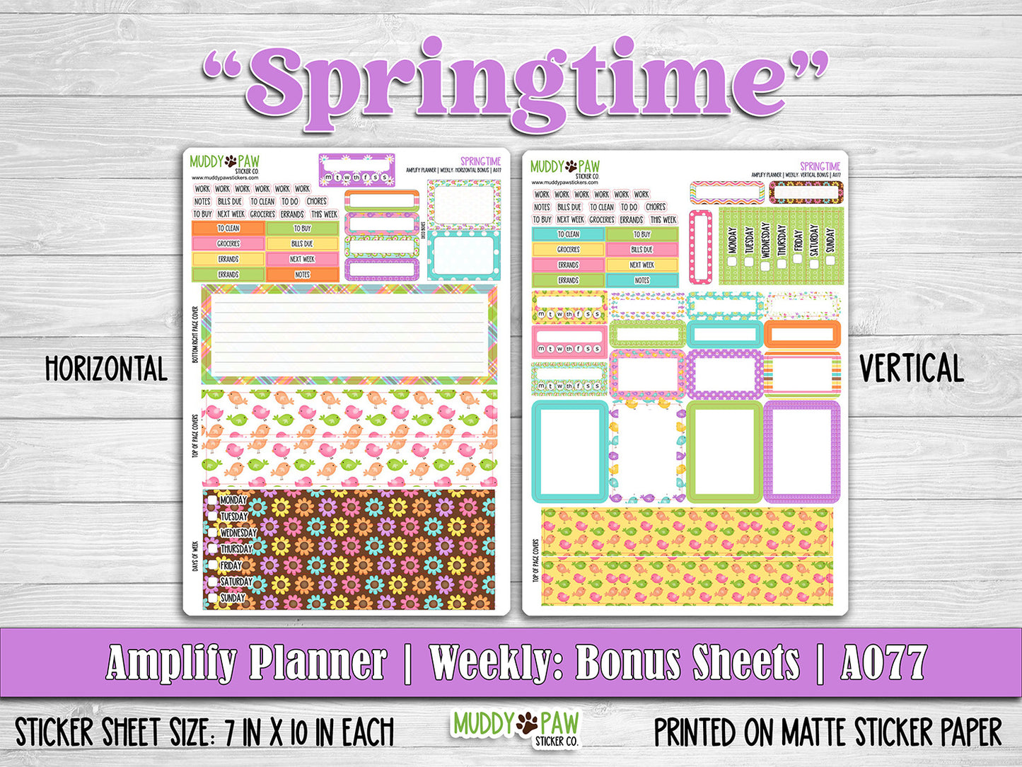 AMPLIFY PLANNER | Springtime | A077