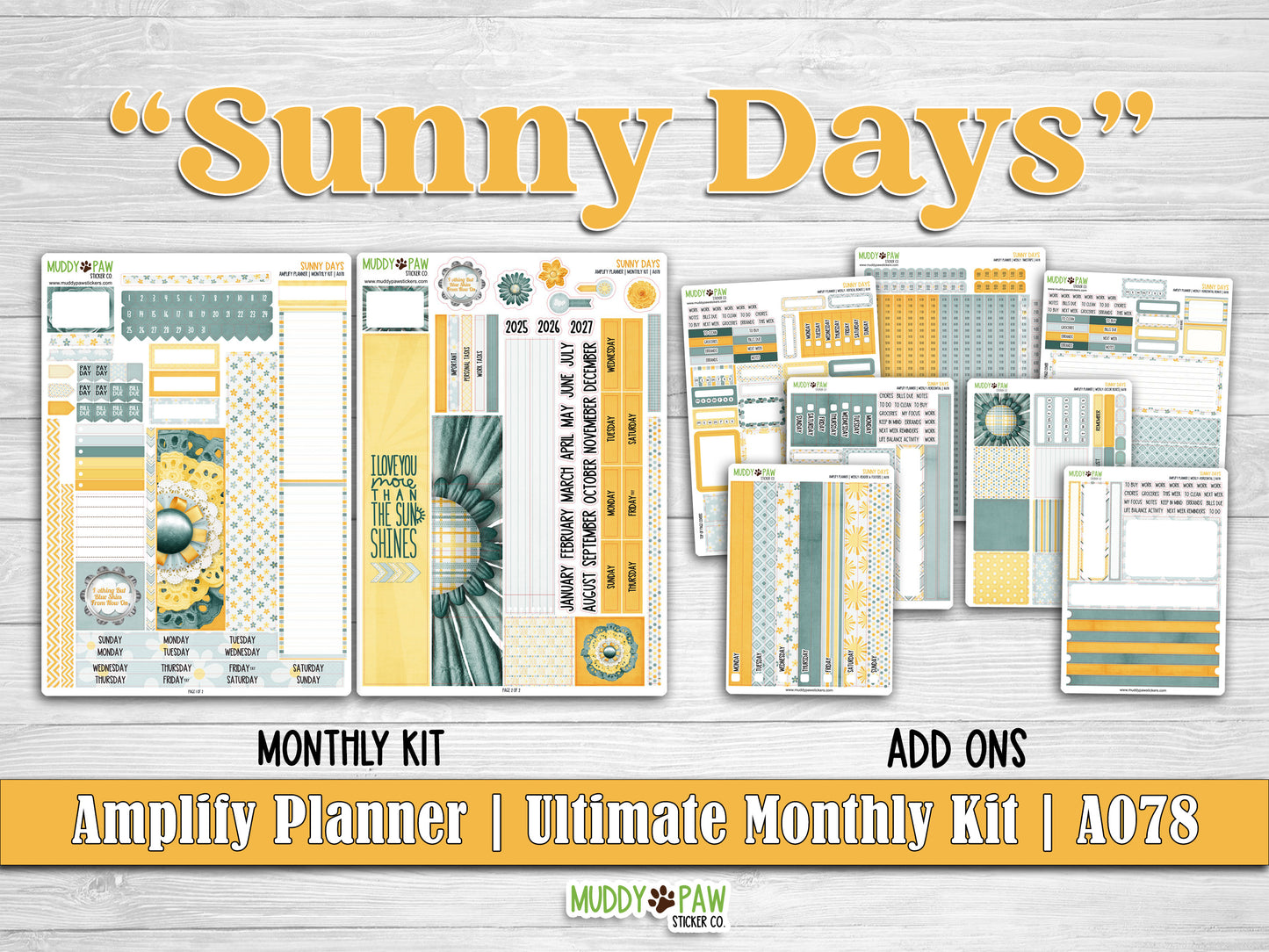 AMPLIFY PLANNER | Sunny Days | A078