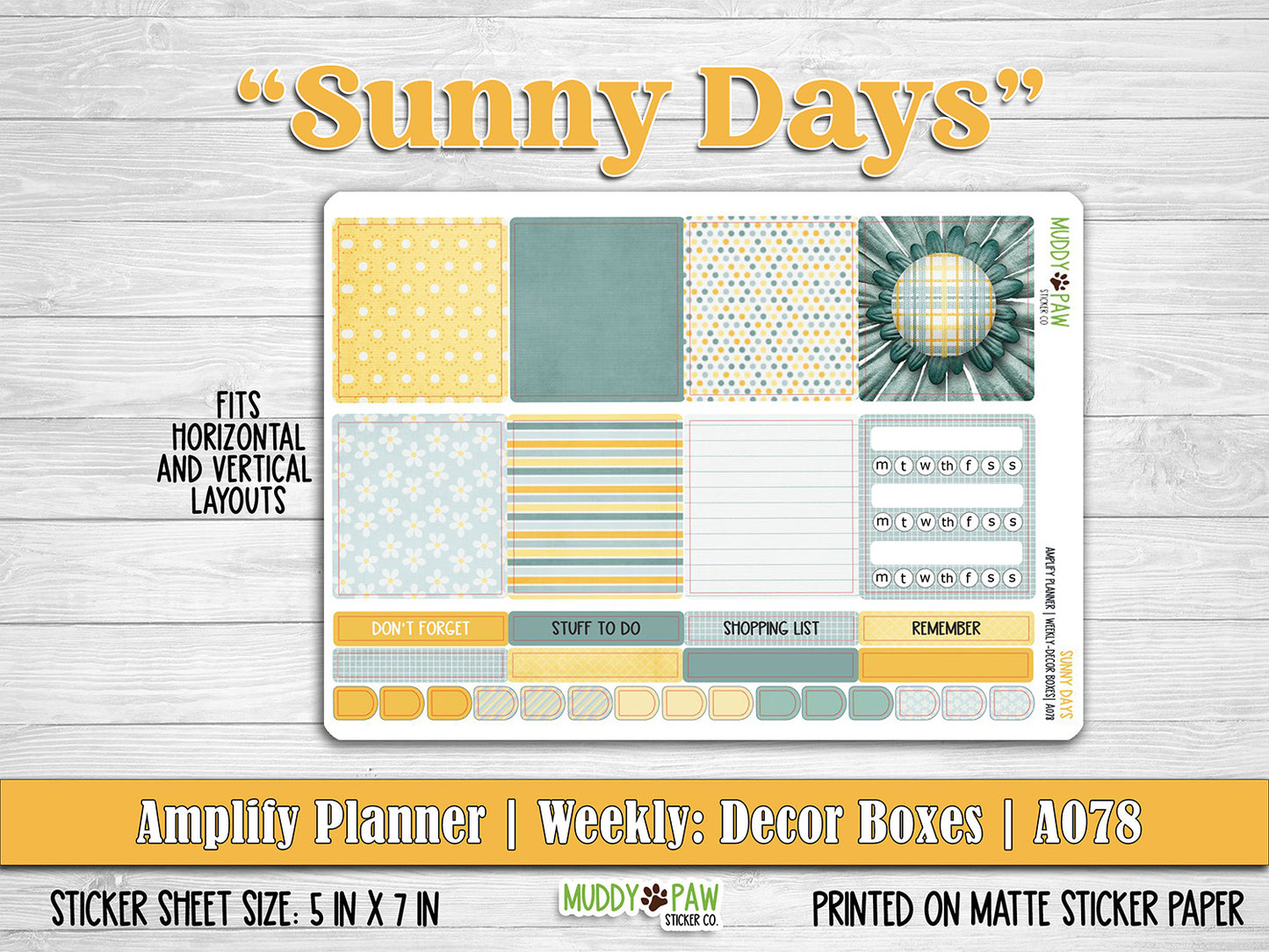 AMPLIFY PLANNER | Sunny Days | A078