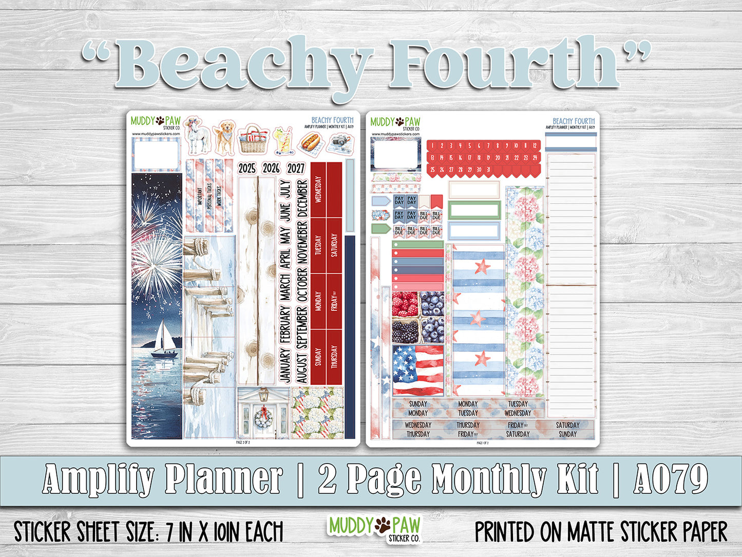 AMPLIFY PLANNER | Beachy Fourth | A079