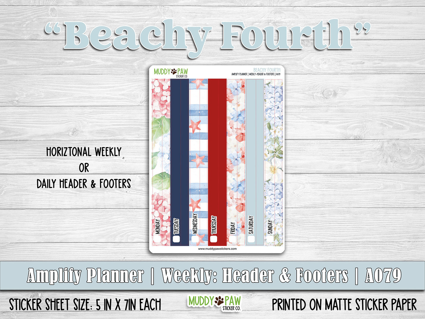AMPLIFY PLANNER | Beachy Fourth | A079