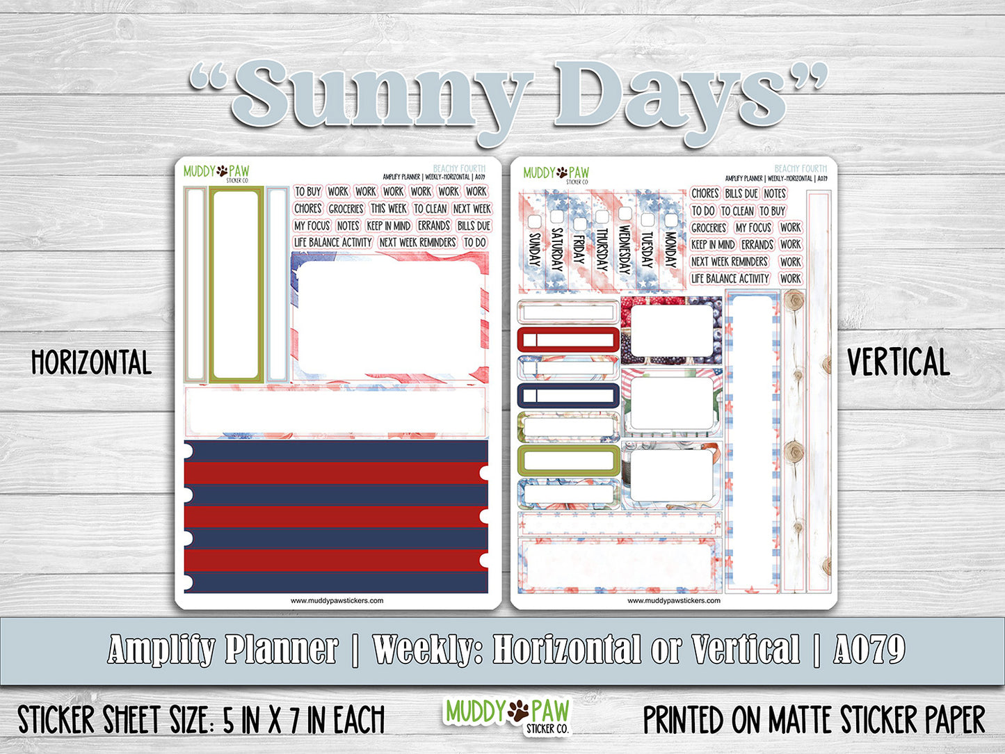 AMPLIFY PLANNER | Beachy Fourth | A079