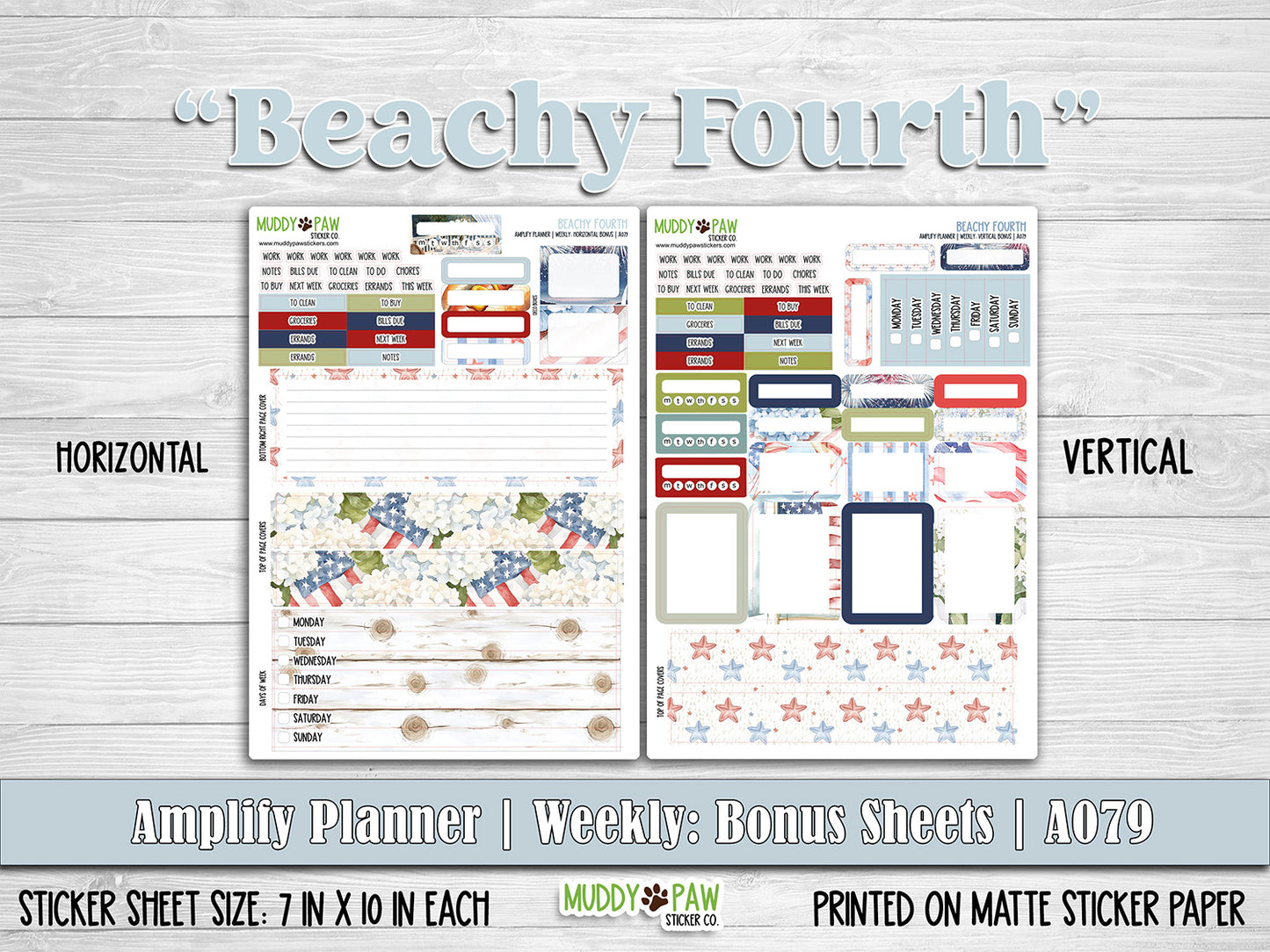 AMPLIFY PLANNER | Beachy Fourth | A079