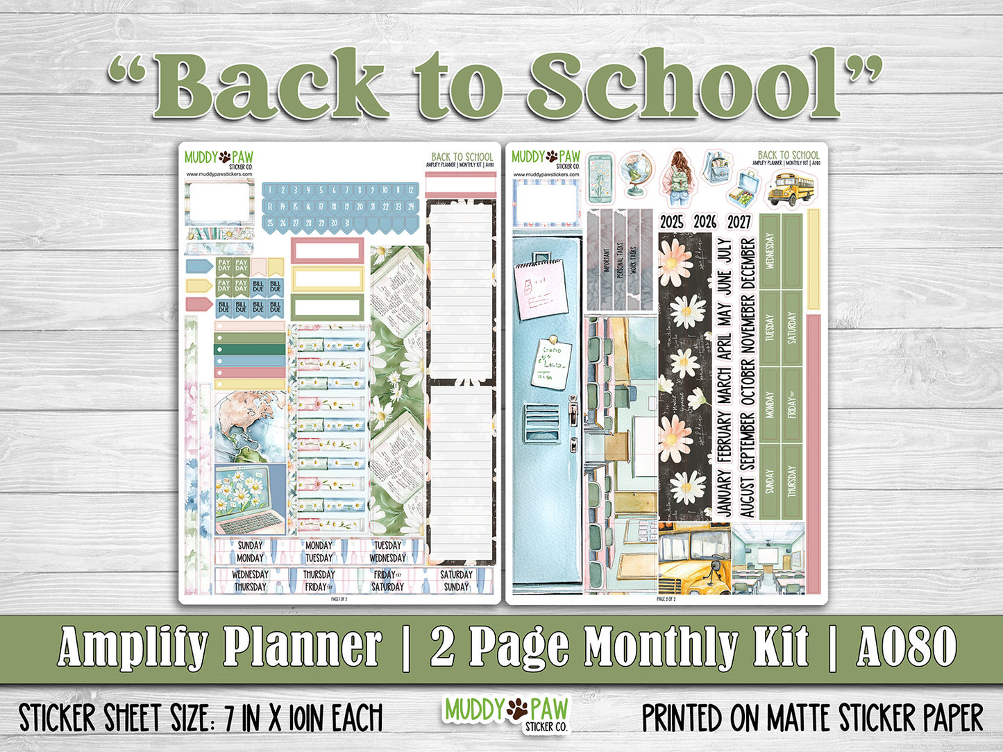 AMPLIFY PLANNER | Back to School | A080