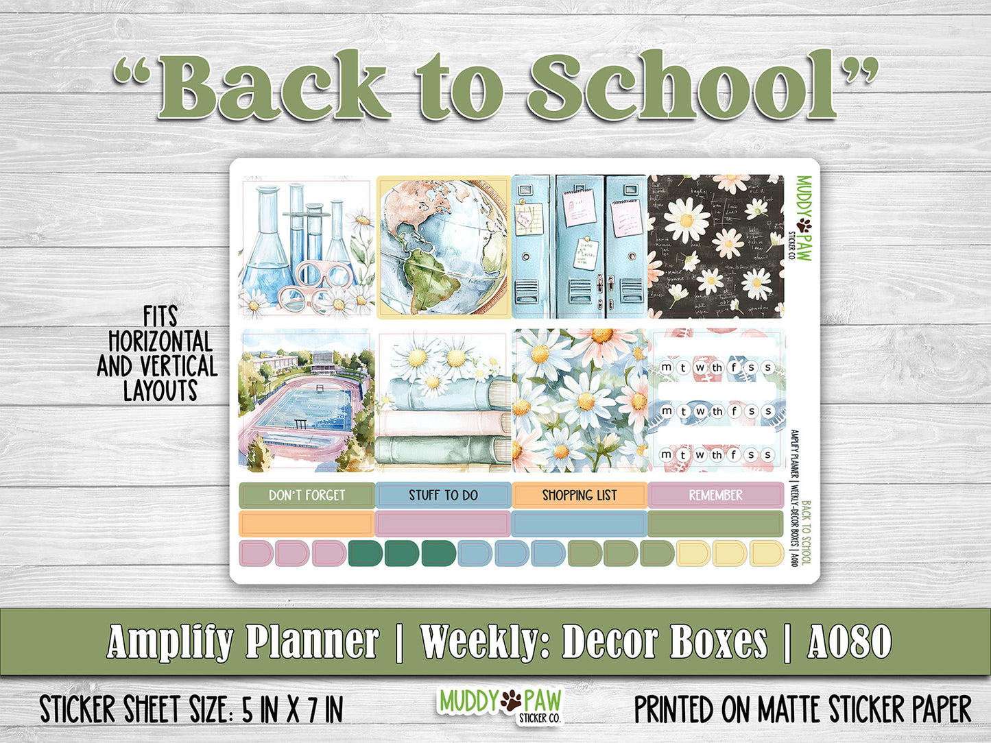 AMPLIFY PLANNER | Back to School | A080