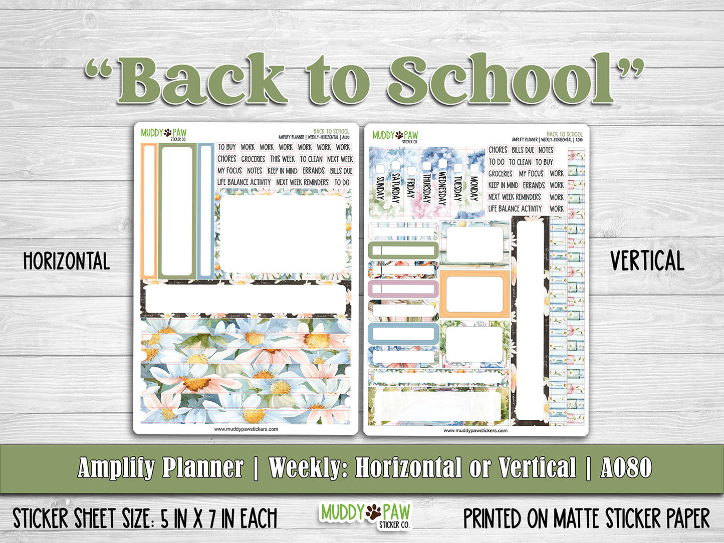 AMPLIFY PLANNER | Back to School | A080