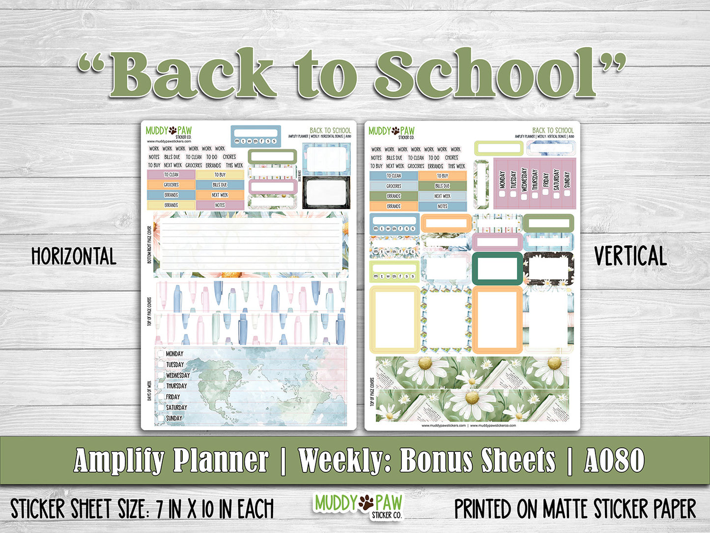 AMPLIFY PLANNER | Back to School | A080
