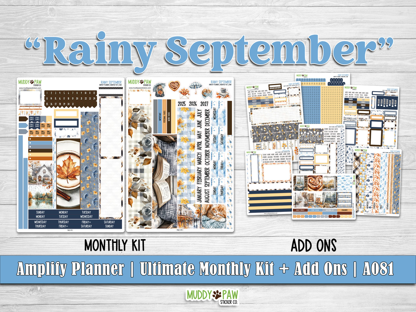 AMPLIFY PLANNER | Rainy September | A081