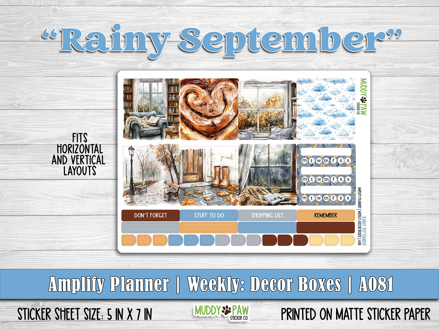 AMPLIFY PLANNER | Rainy September | A081