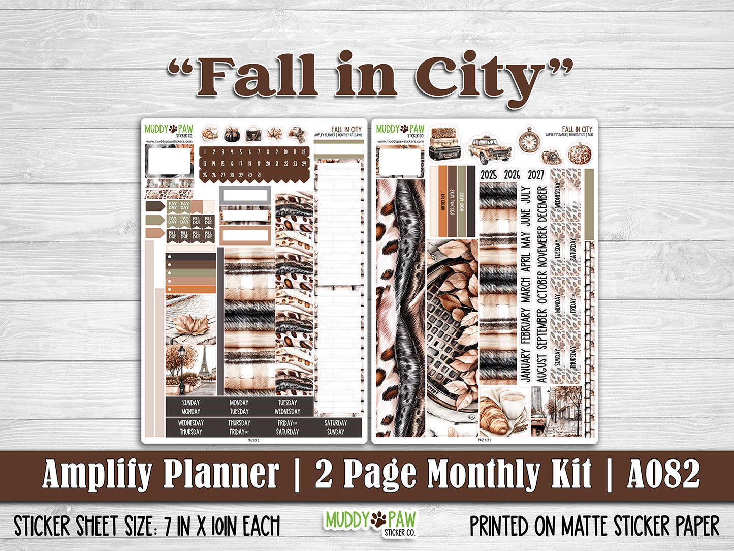 AMPLIFY PLANNER | Fall in City | A082