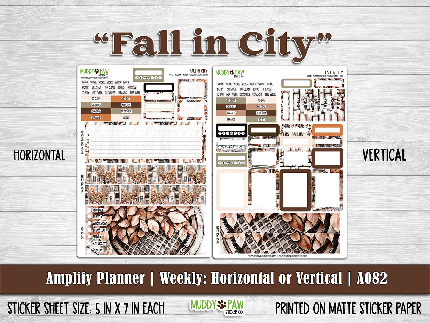 AMPLIFY PLANNER | Fall in City | A082