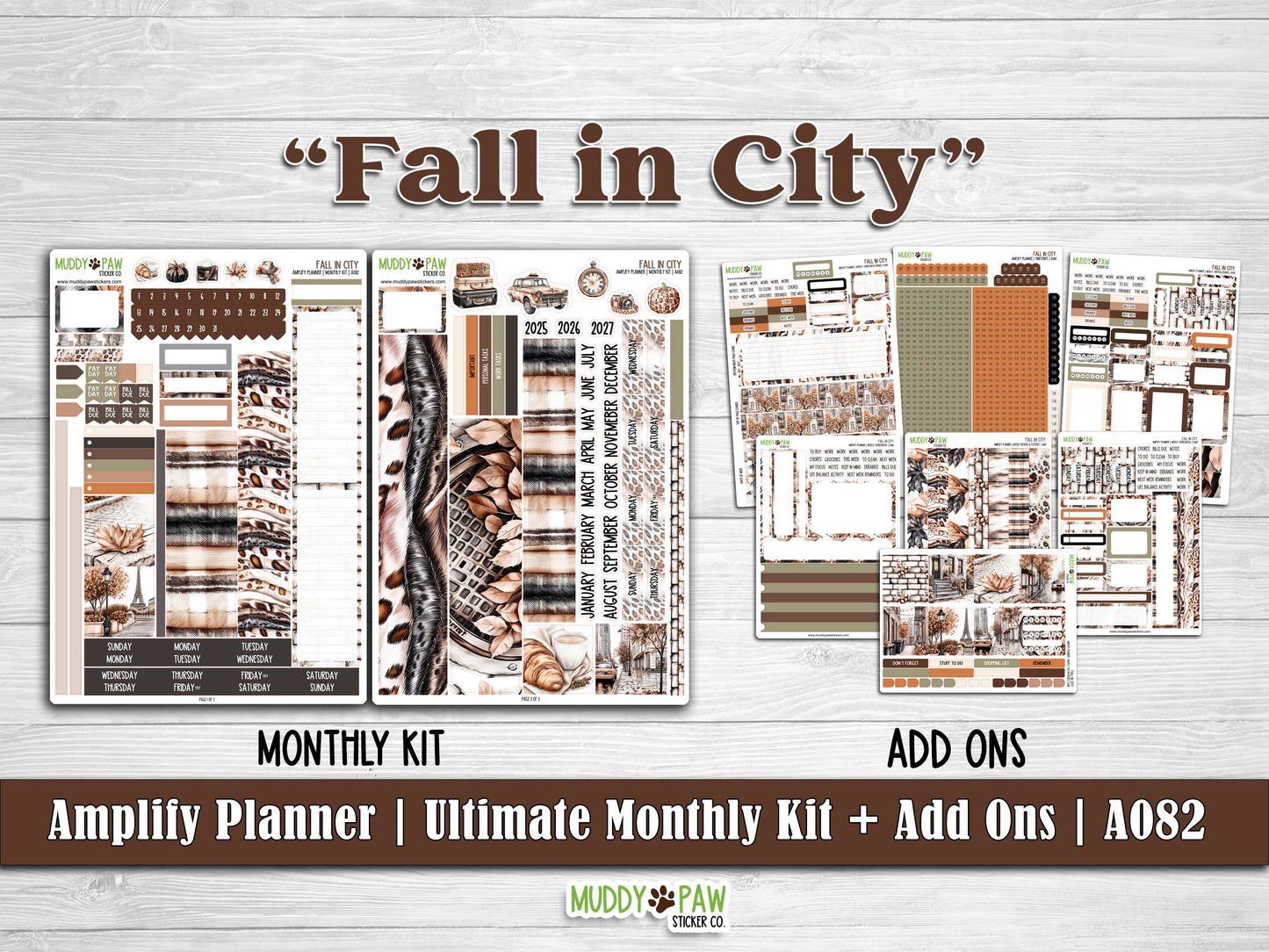 AMPLIFY PLANNER | Fall in City | A082