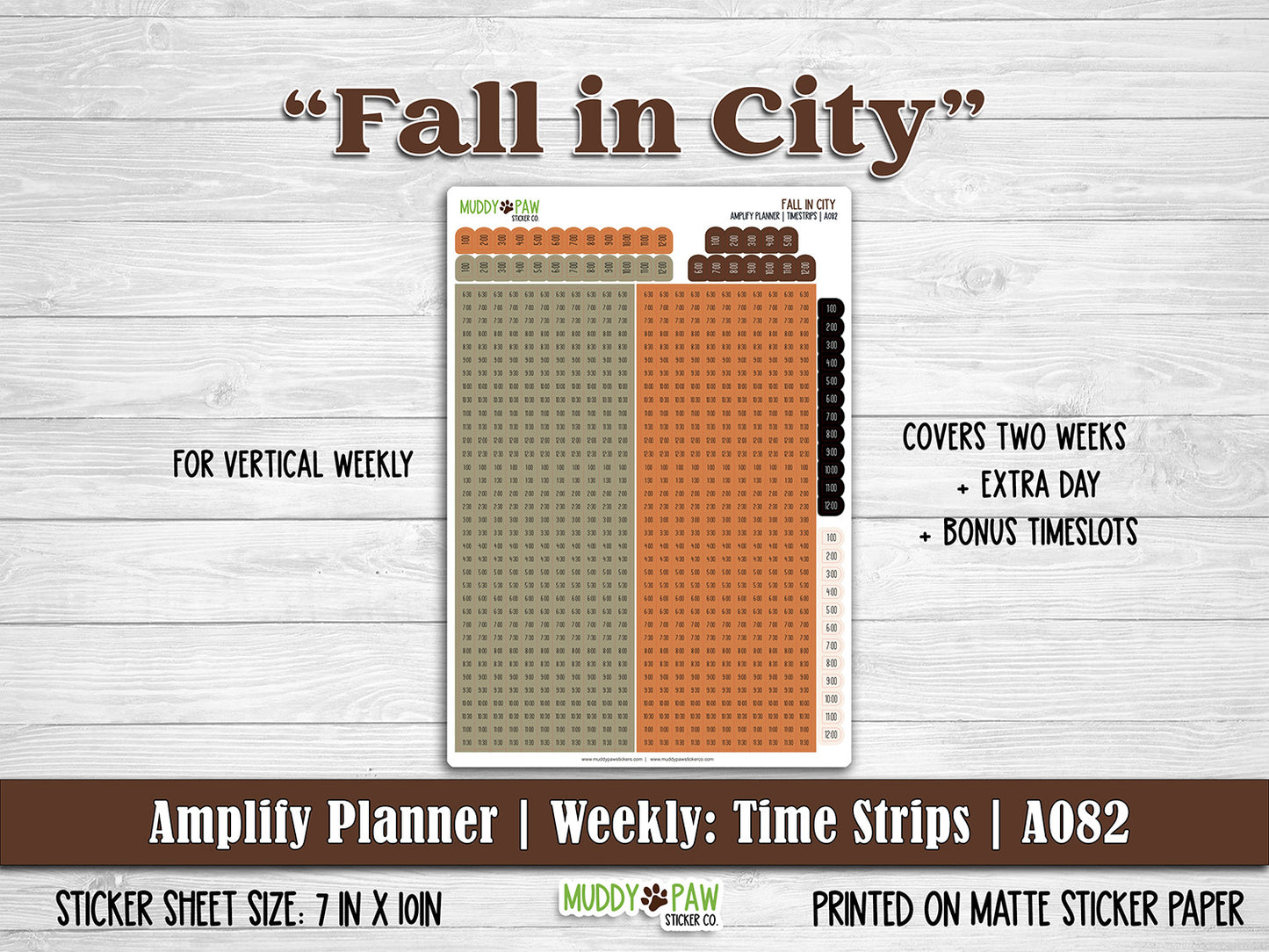AMPLIFY PLANNER | Fall in City | A082
