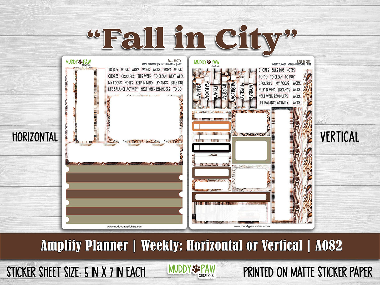 AMPLIFY PLANNER | Fall in City | A082