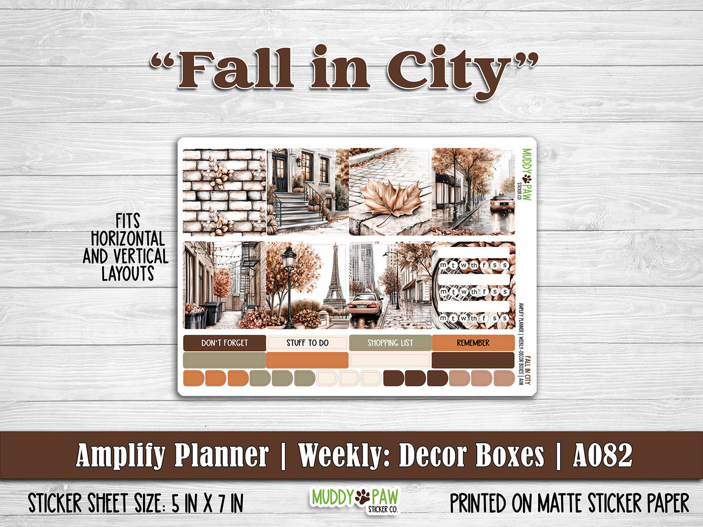 AMPLIFY PLANNER | Fall in City | A082