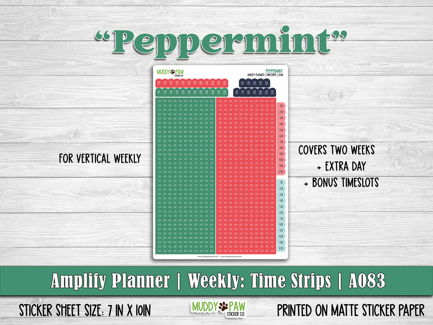 AMPLIFY PLANNER | Peppermint | A083