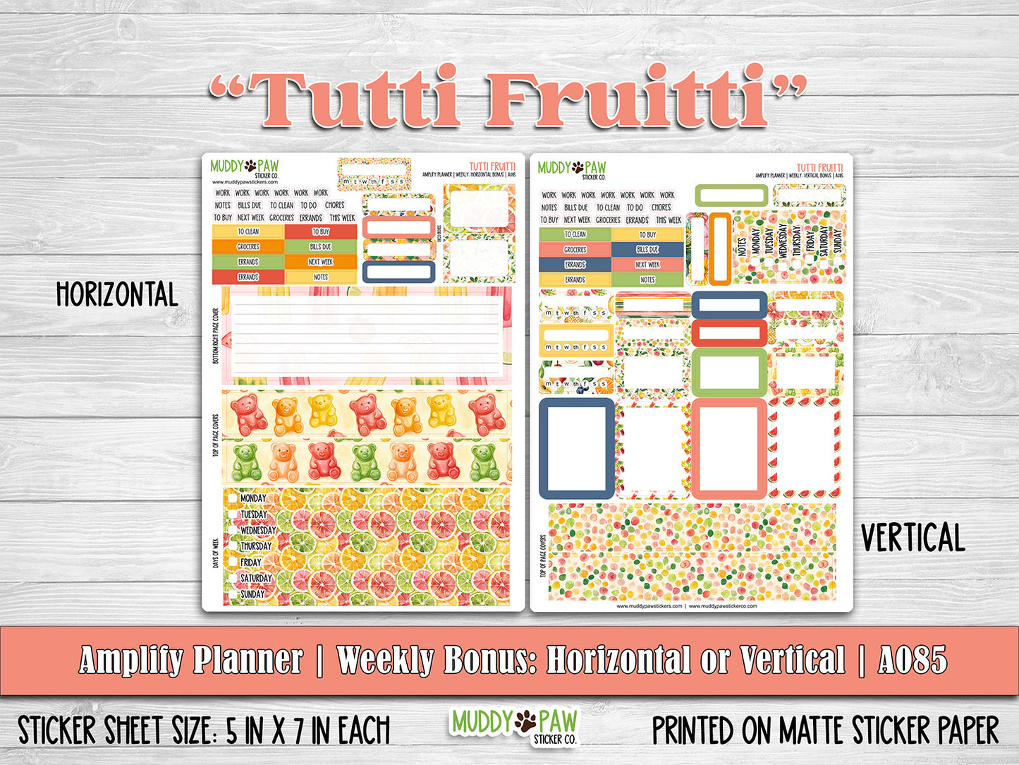AMPLIFY PLANNER | Tutti Fruitti | A085