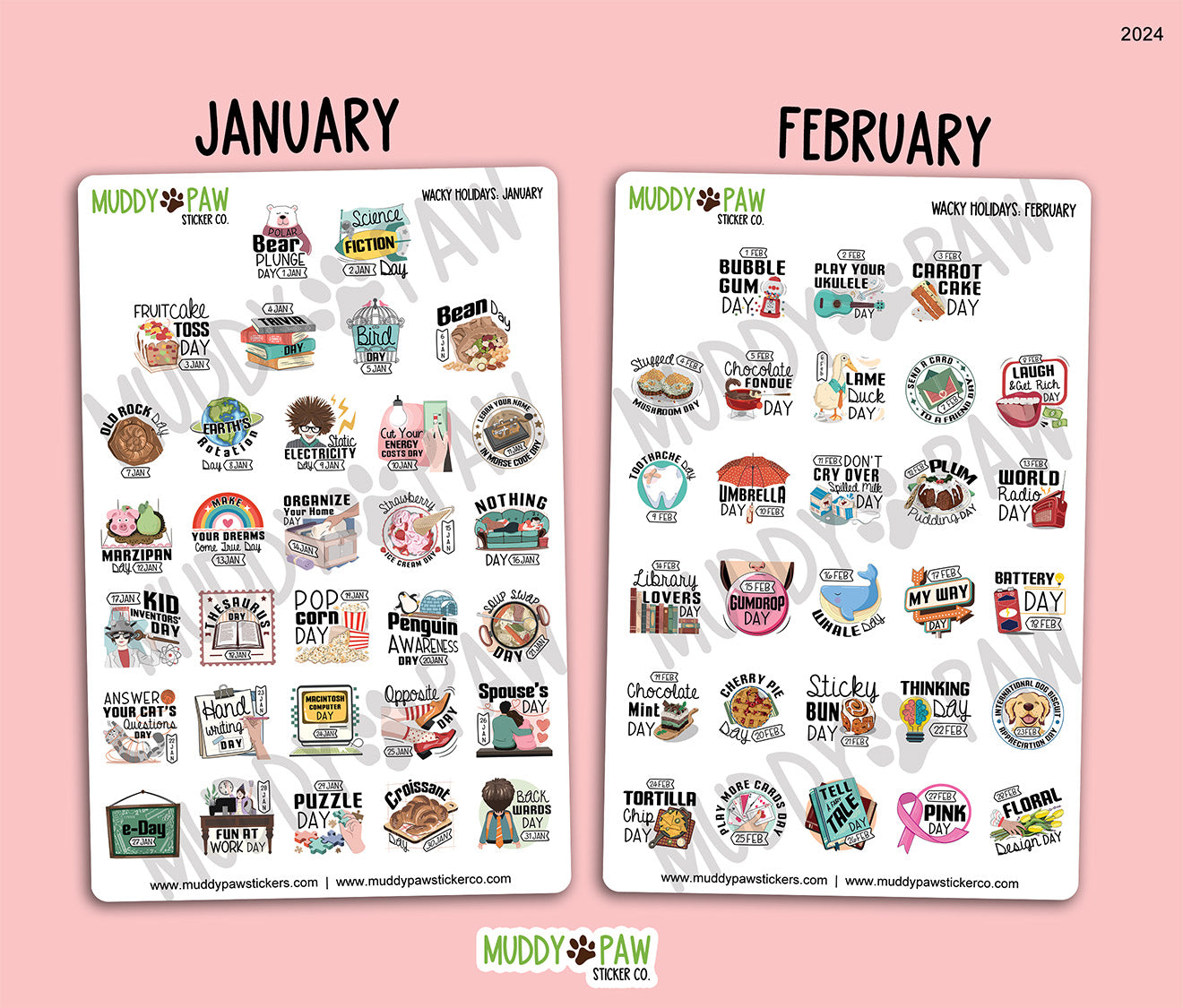 WACKY HOLIDAYS | STICKER SHEET