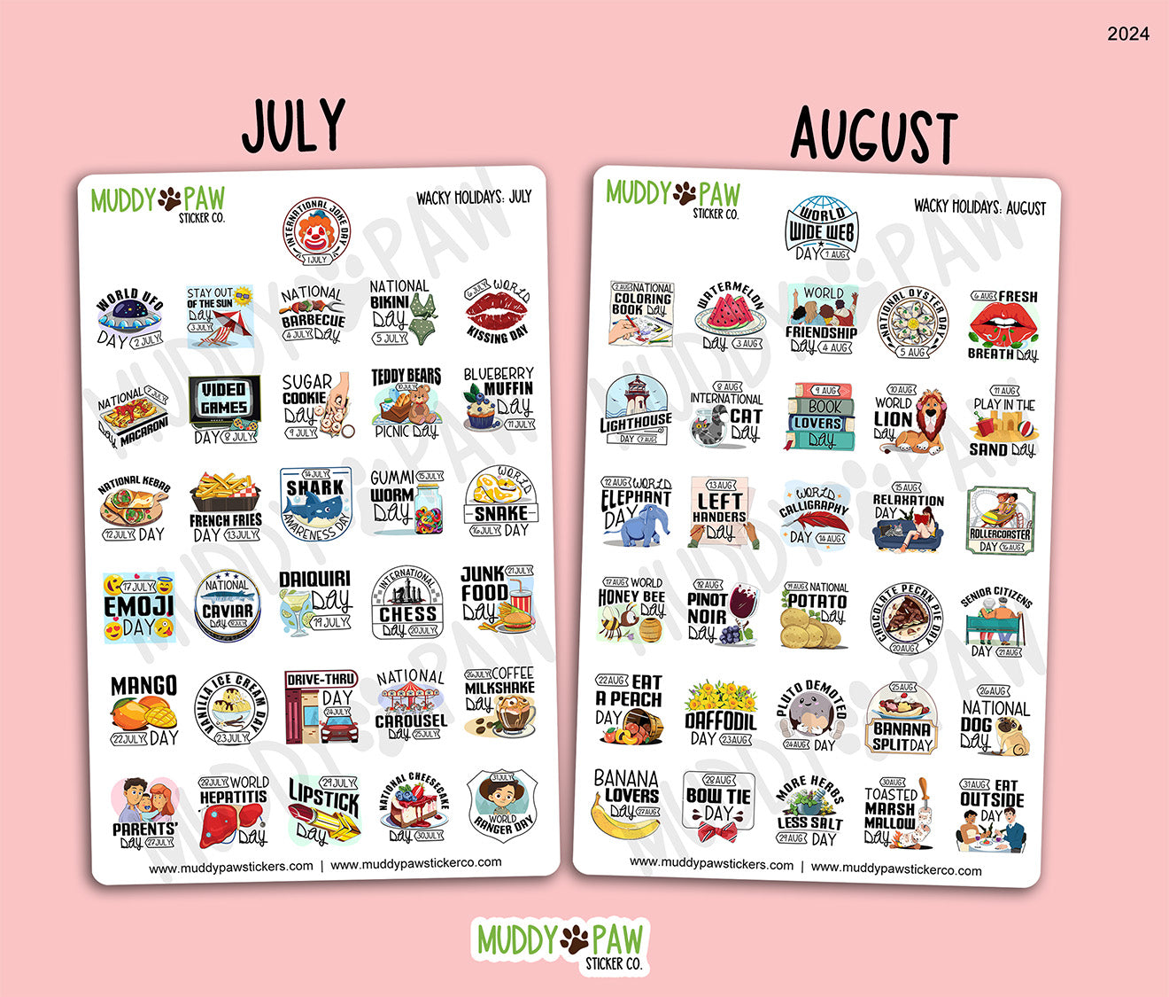WACKY HOLIDAYS | STICKER SHEET