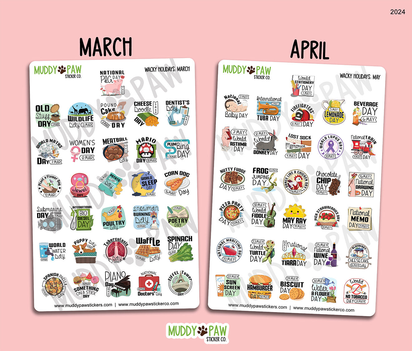 WACKY HOLIDAYS | STICKER SHEET