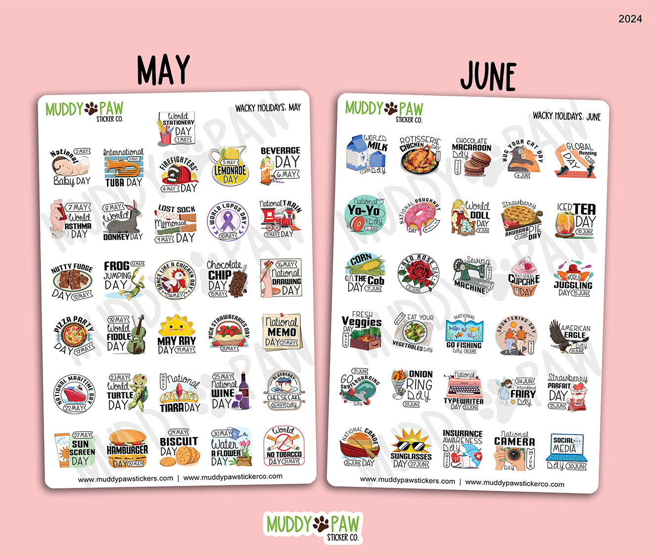 WACKY HOLIDAYS | STICKER SHEET