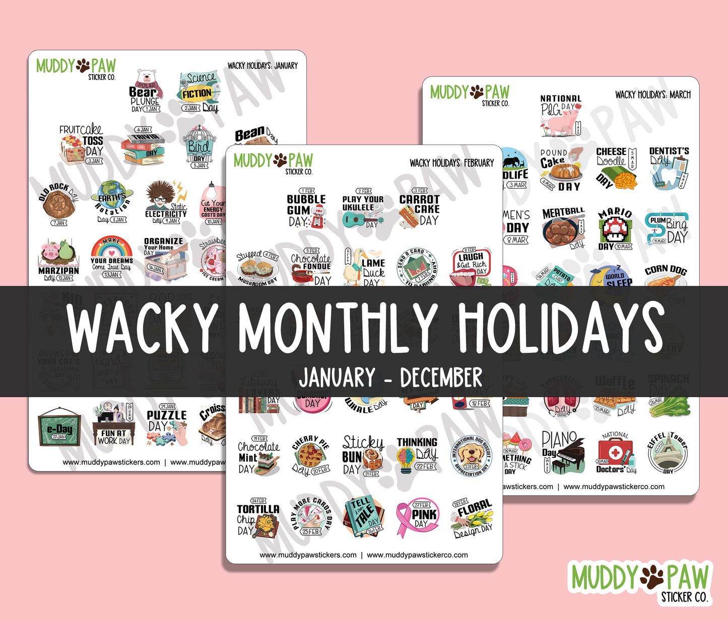 WACKY HOLIDAYS | STICKER SHEET